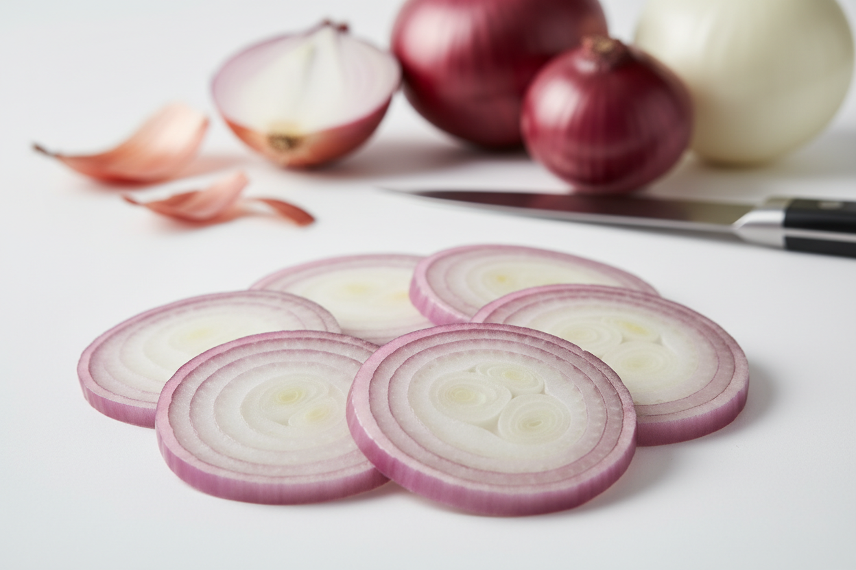 sliced onions