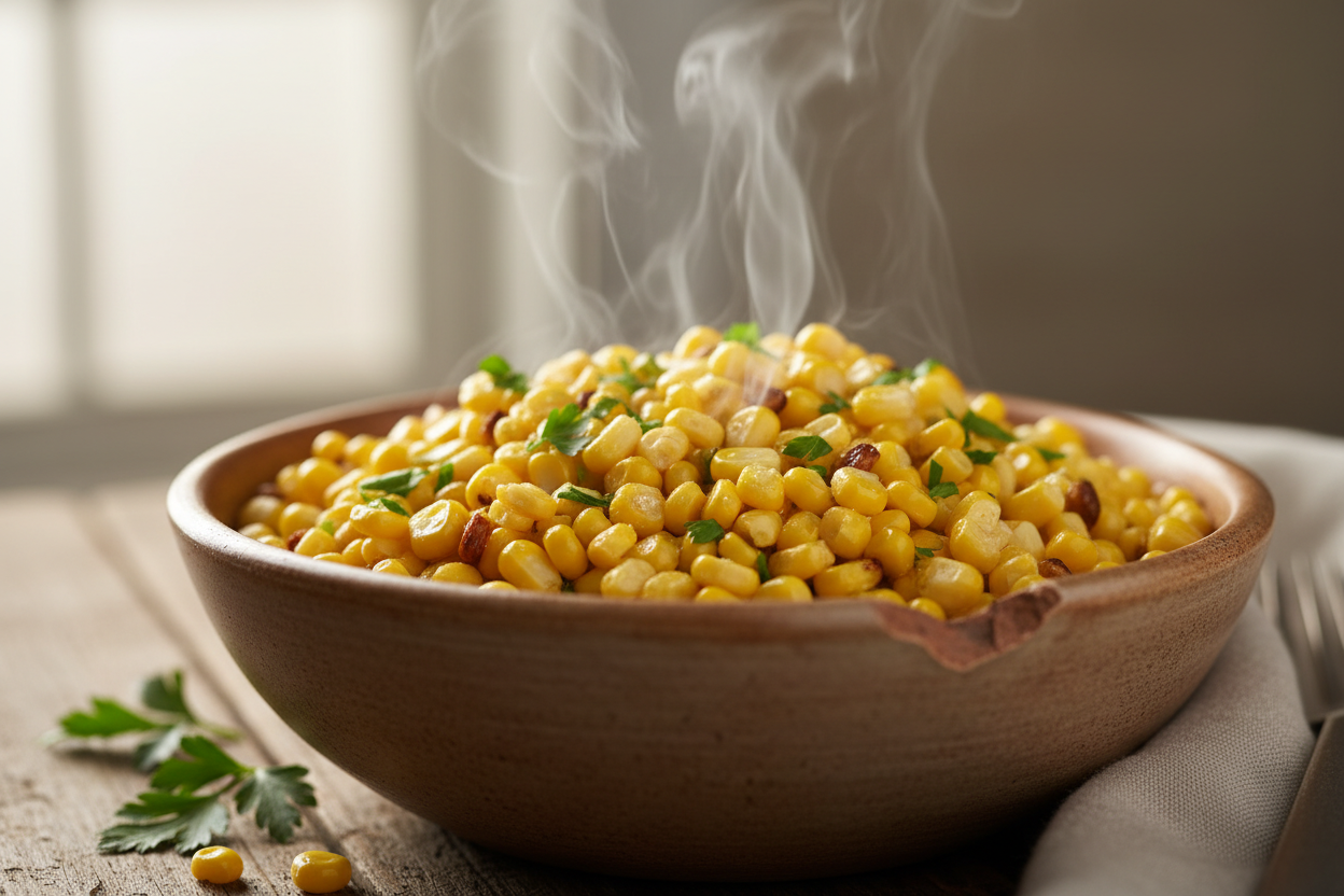 cooked bowl of corn